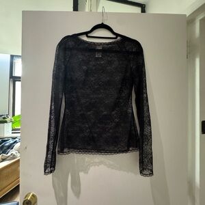 Wolford Black Lace Top